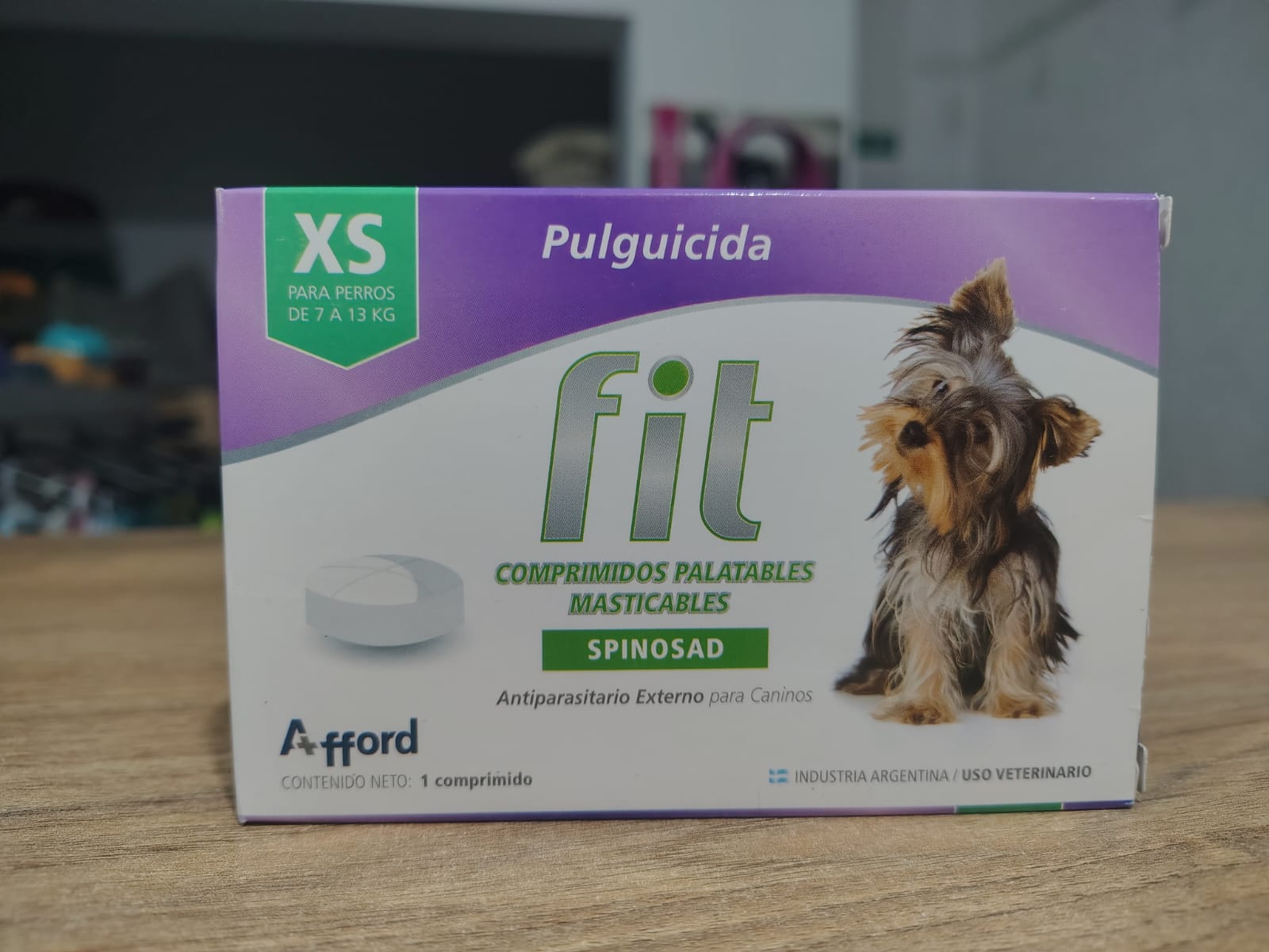 COMPRIMIDOS PULGICIDAS FIT 7KG A 13KG (XS) — foto 2