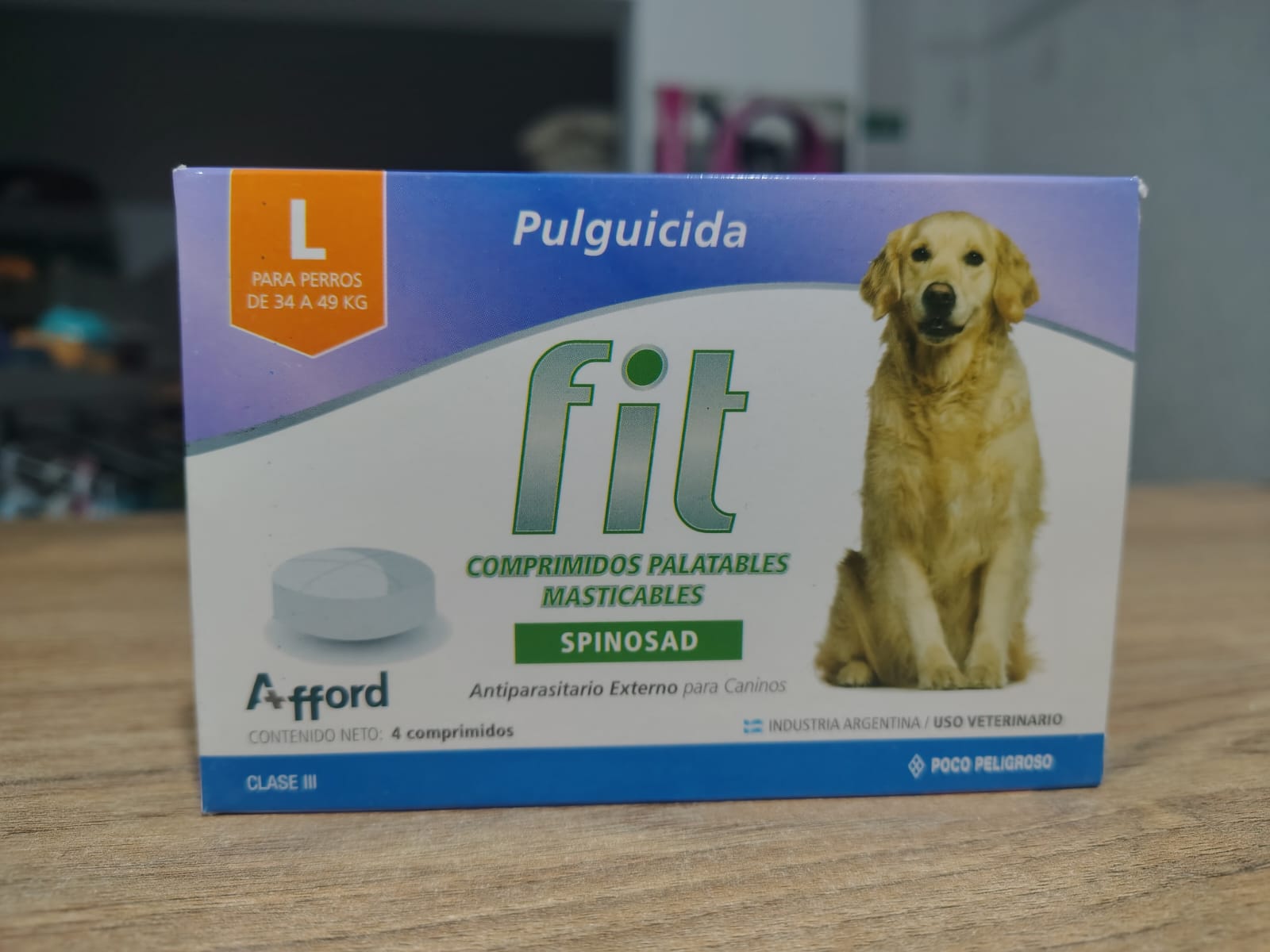 COMPRIMIDOS PULGICIDAS FIT 34KG A 49KG (L)