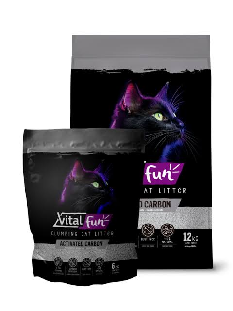 Piedras bentonita Vital Fun x 6kg carbon activado