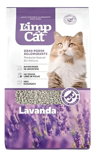 Piedras bentonita Limpcat x 8kg Lavanda