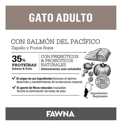 FAWNA GATO ADULTO X 3KG — foto 2