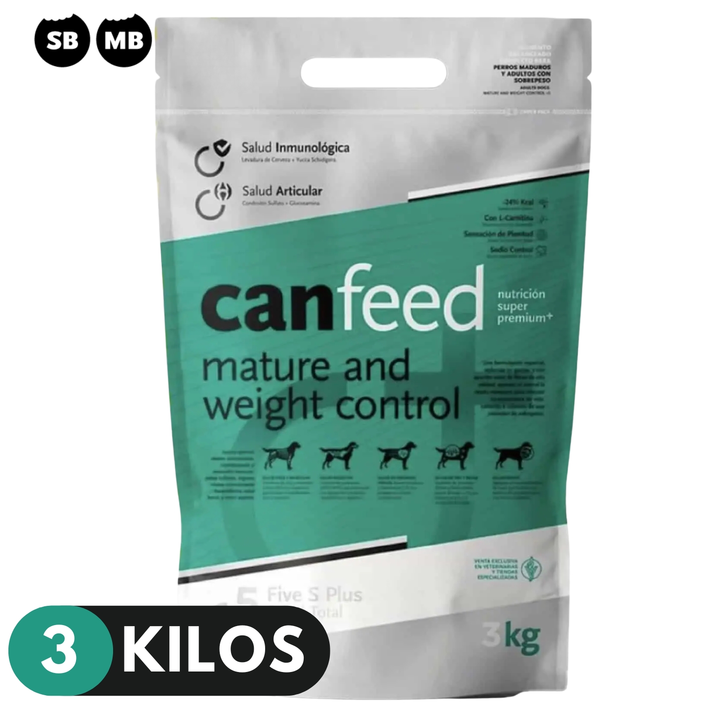 CANFEED WEIGHT CONTROL SMALL - MEDIUM BREED X 3KG