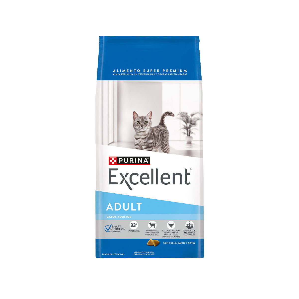 EXCELLENT GATO ADULTO POLLO Y ARROZ X 7.5KG