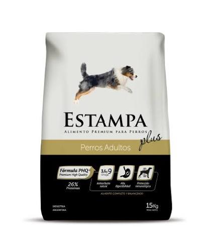 ESTAMPA PLUS PERRO ADULTO X 15KG (NEGRO)