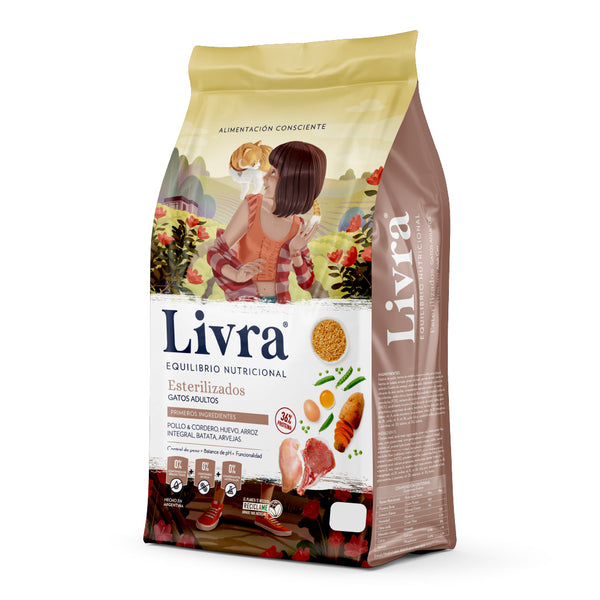 LIVRA GATOS ADULTOS ESTERILIZADOS X1.5KG