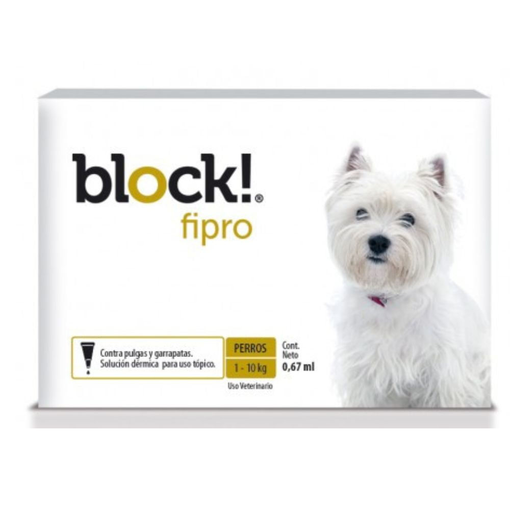PIPETA BLOCK! FIPRO S (1 A 10KG) — foto 2