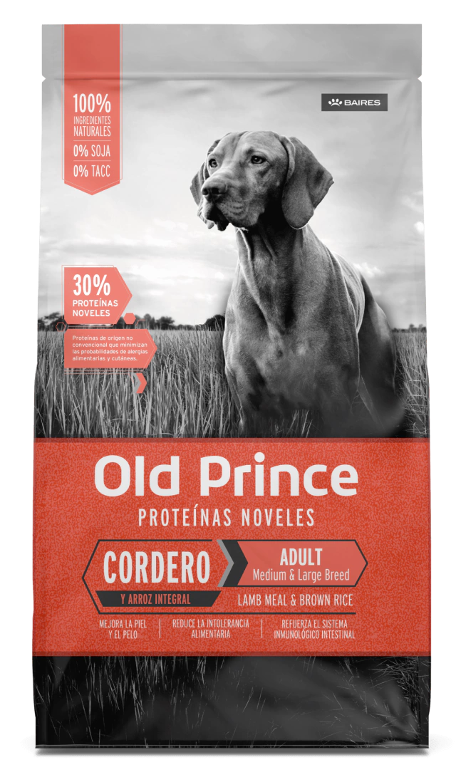 OLD PRINCE NOVEL CORDERO Y ARROZ MEDIUM & LARGE - SUELTO