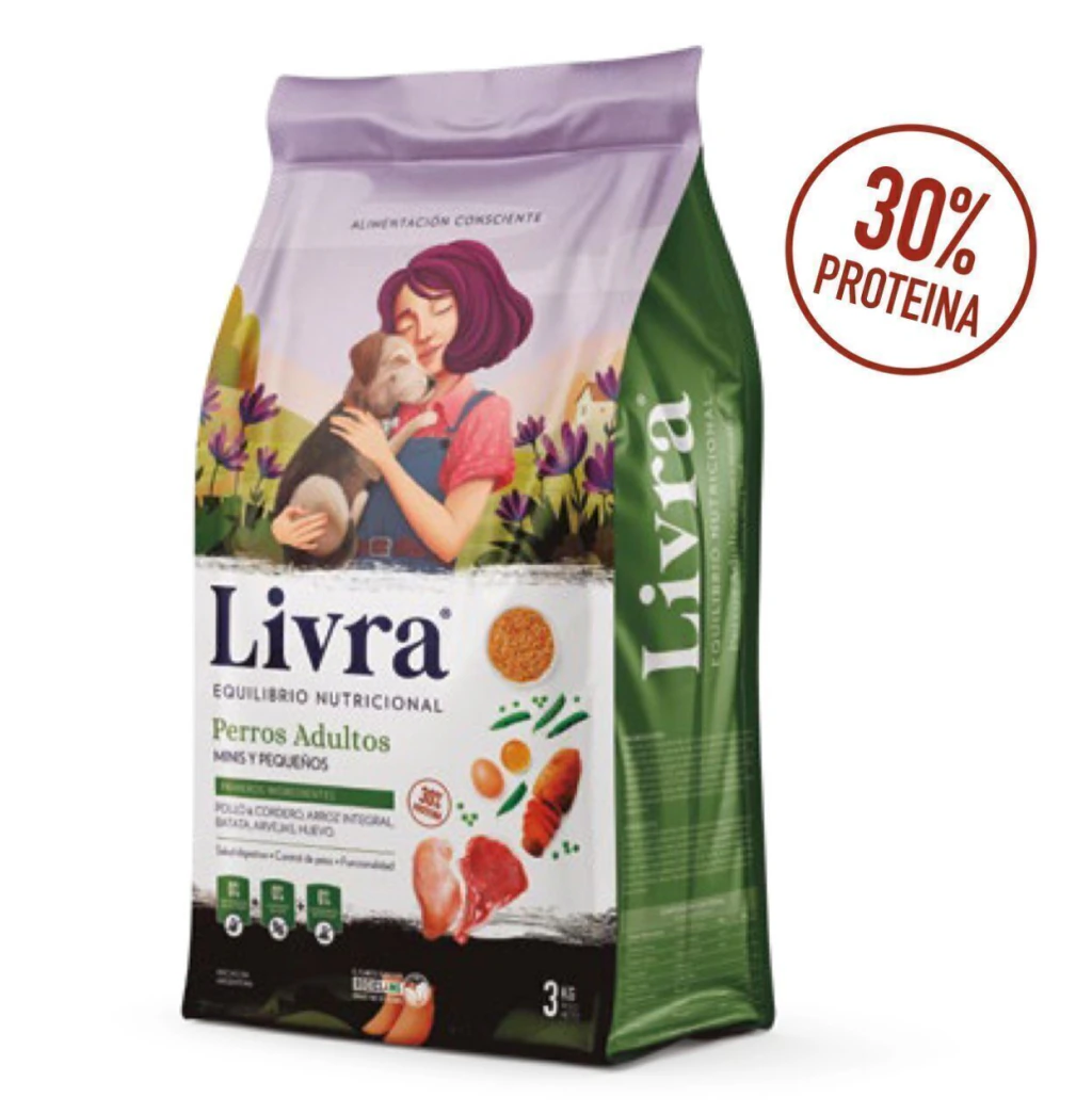 LIVRA CORDERO Y POLLO X 7,5KG (VERDE)