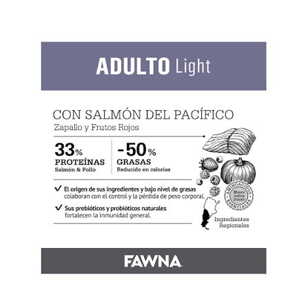 FAWNA PERRO ADULTO LIGHT X 3KG — foto 2