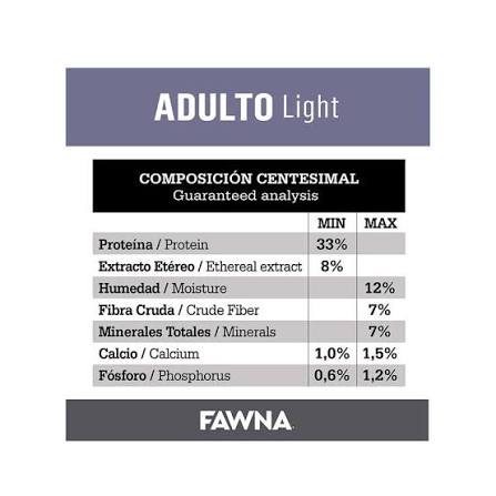 FAWNA PERRO ADULTO LIGHT X 3KG — foto 3